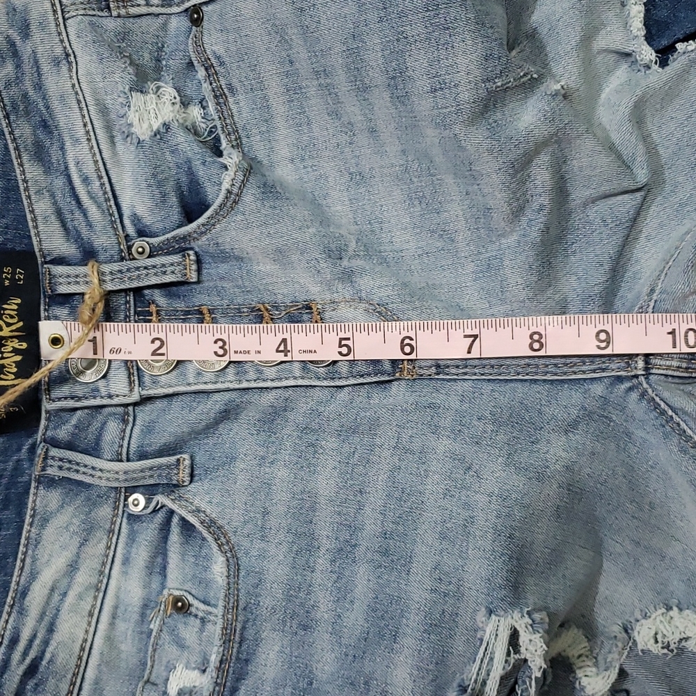 INDIGO REIN destroyed high rise jeans - Picture 16 of 17